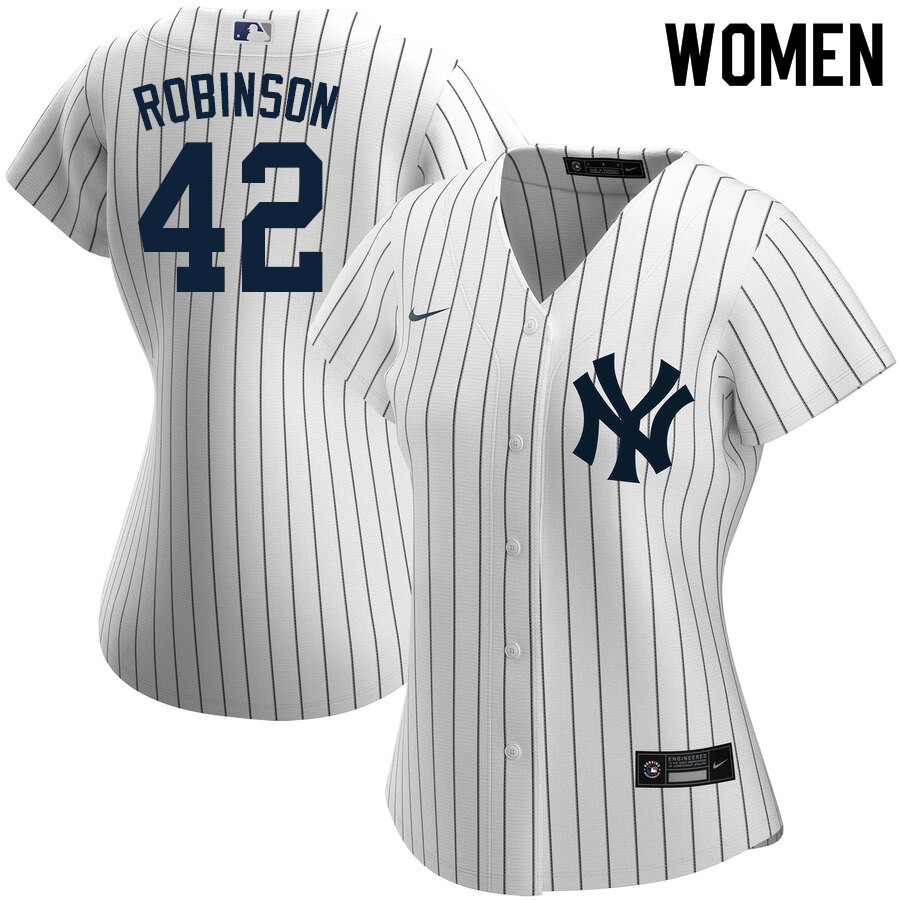 2020 Nike Women #42 Jackie Robinson New York Yankees Baseball Jerseys Sale-White
